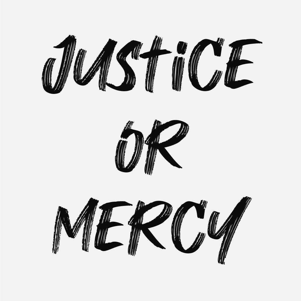 Black Justice Or Mercy Logo